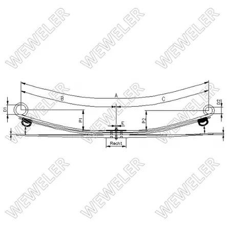 FORD TAKAJOUSI 2/1-LEHTINEN - Lehtijouset ja paraabelijouset - 50701300 - 1