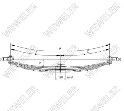 ETUJOUSI I MB ACTROS I SK - Lehtijouset ja paraabelijouset - 101-33666000 - 3
