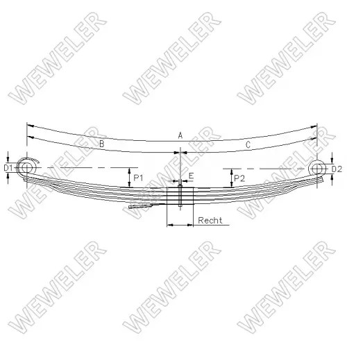 ETUJOUSI 4-LEHTINEN - Lehtijouset ja paraabelijouset - 33932000 - 2