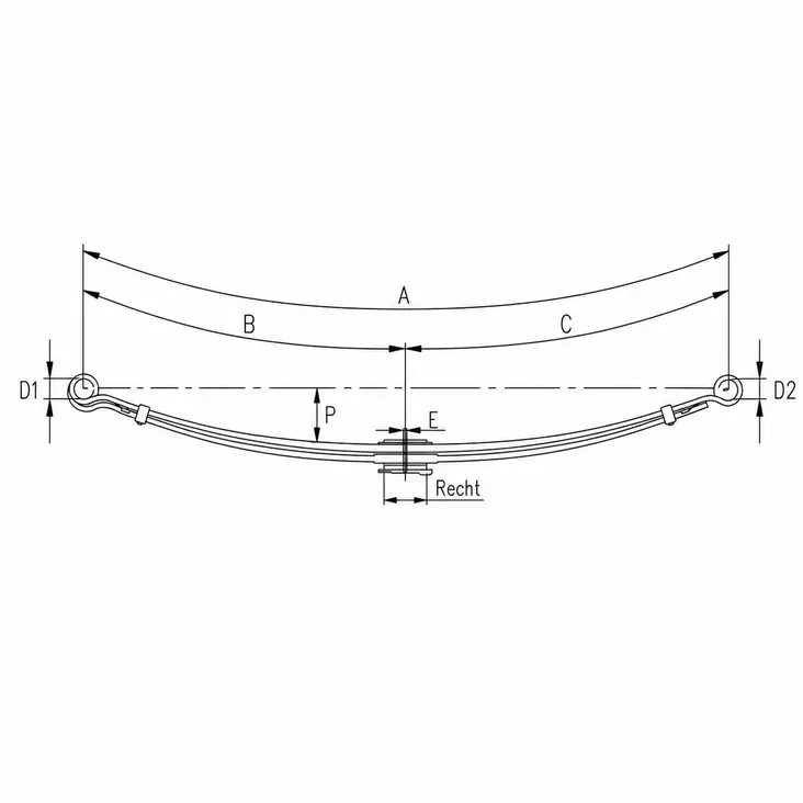 ETUJOUSI MITSUBISHI 2L - Lehtijouset ja paraabelijouset - 25885300 - 1