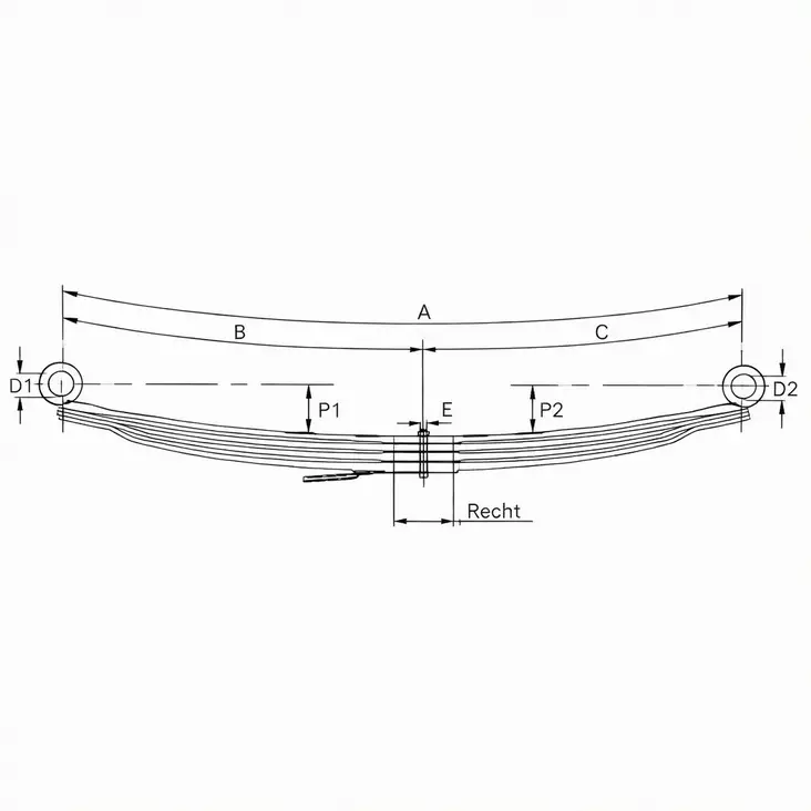 MB ETUJOUSI 4L (9T) - 9603200301 - Lehtijouset ja paraabelijouset - 33932000 - 1