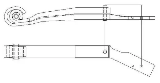 SCANIA TUKIVARSI 2L - 1769878 - Ilmajousien tukivarret - 90207000 - 1