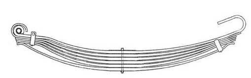 TAKAJOUSI 6-LEHTINEN - Lehtijouset ja paraabelijouset - 1901120 - 1