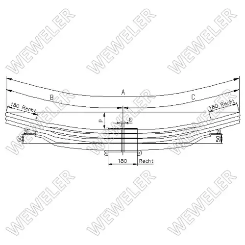 TAKAJOUSI IVECO 4L - Lehtijouset ja paraabelijouset - 2200300 - 2