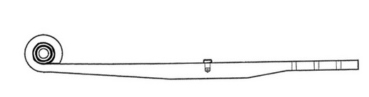 TUKIVARSI 1-LEHTINEN - Ilmajousien tukivarret - 405-23601900 - 1