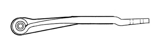 TUKIVARSI 1-LEHTINEN - Ilmajousien tukivarret - 405-88617200 - 1