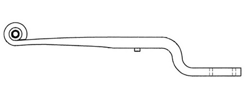 TUKIVARSI 1-LEHTINEN - Ilmajousien tukivarret - 405-88770100 - 1