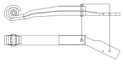 TUKIVARSI 2-LEHTINEN - Ilmajousien tukivarret - 1602700 - 1