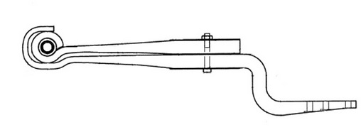 TUKIVARSI 2-LEHTINEN - Ilmajousien tukivarret - 405-88137700 - 1