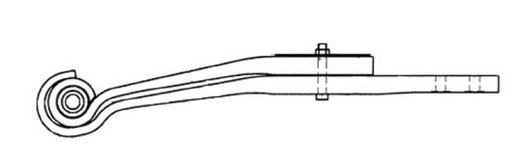 TUKIVARSI 2-LEHTINEN - Ilmajousien tukivarret - 405-88617000 - 1