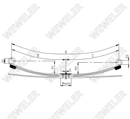 FORD TRANSIT TAKAJOUSI - Lehtijouset ja paraabelijouset - F037T284ZA75 - 1